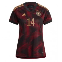 Nemecko Jamal Musiala #14 Vonkajší Ženy futbalový dres MS 2022 Krátky Rukáv
